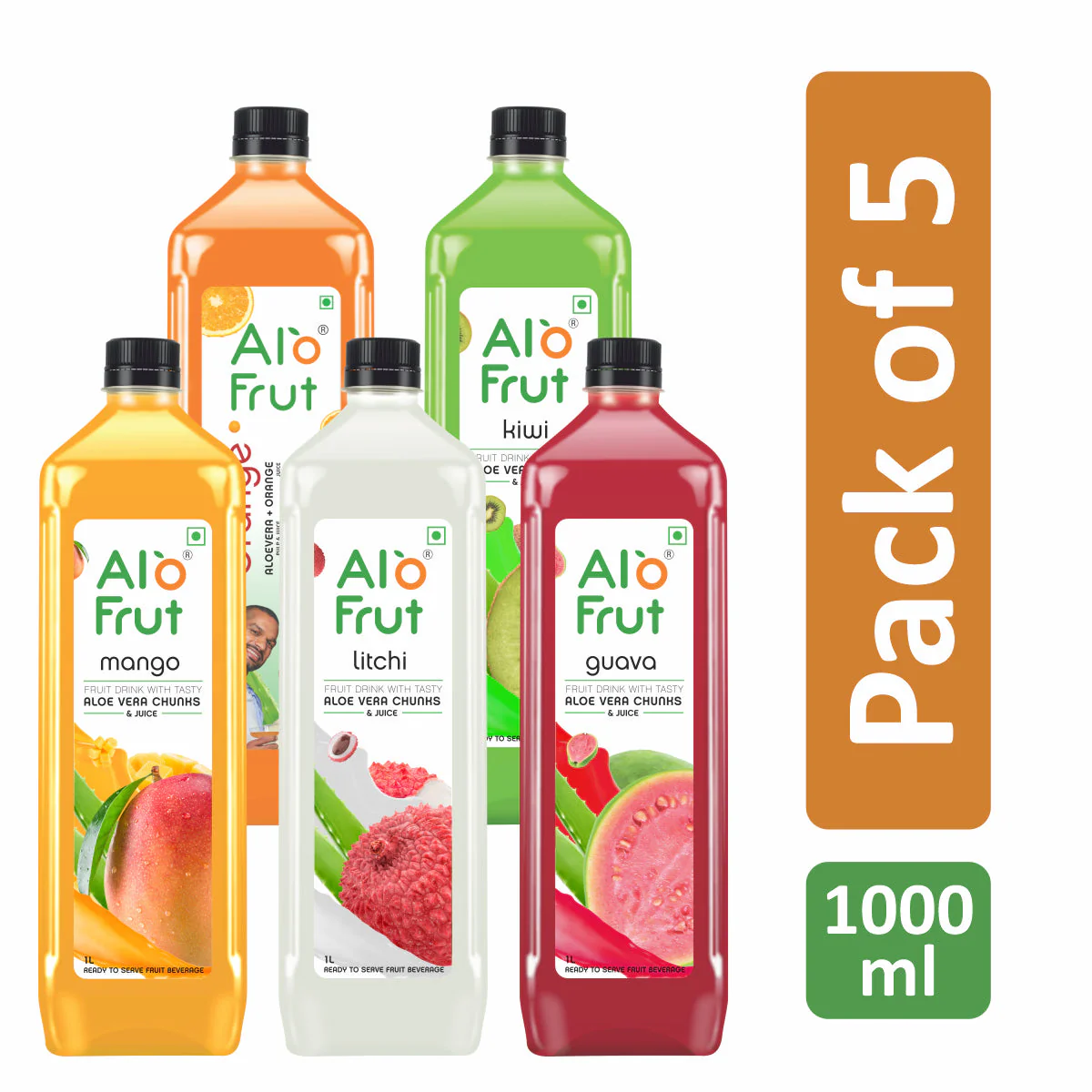 Alo Frut Assorted Aloevera Chunks & Juice 1 ltr - Image 6