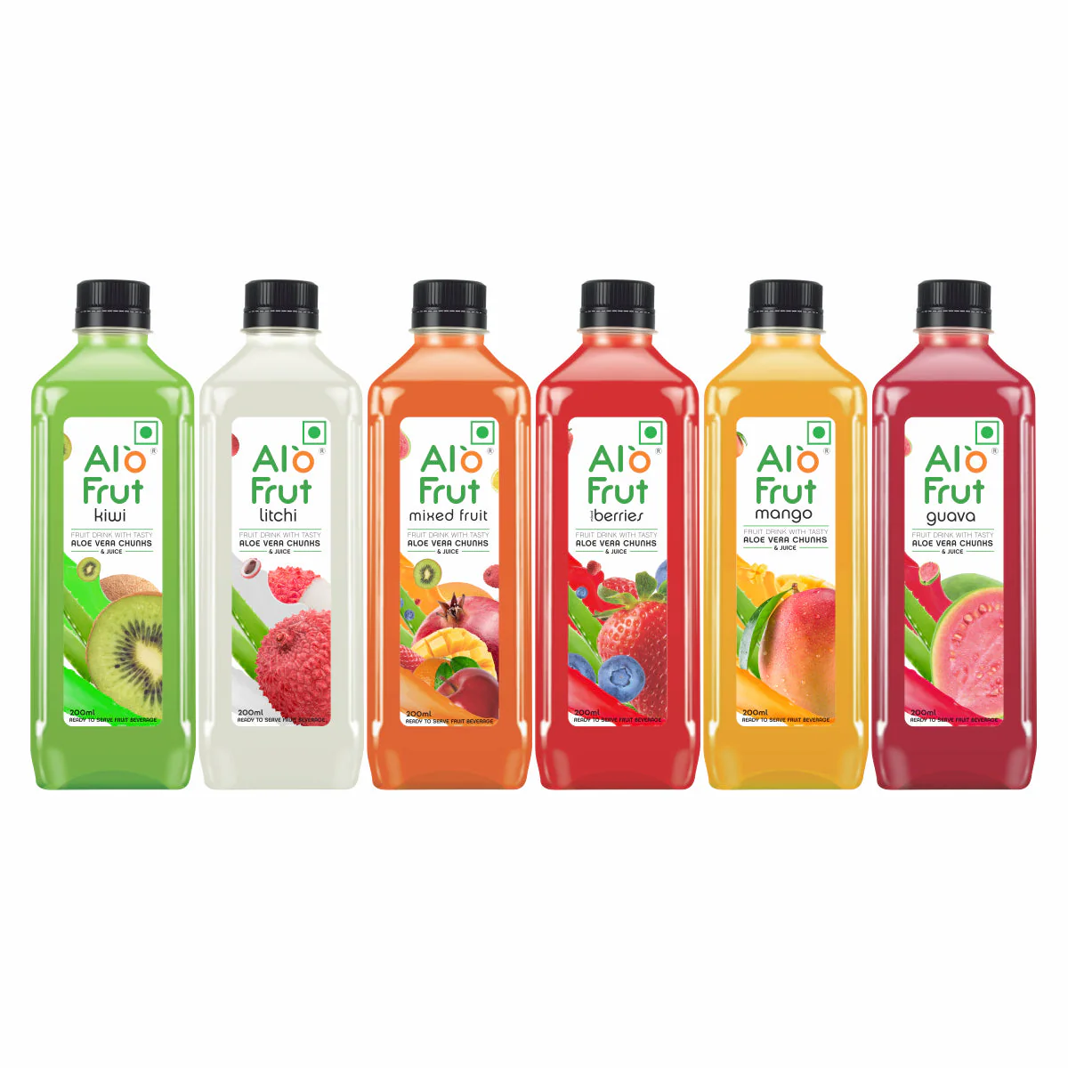 Alo Frut Assorted Aloevera Chunks & Juice 200ml - Image 5