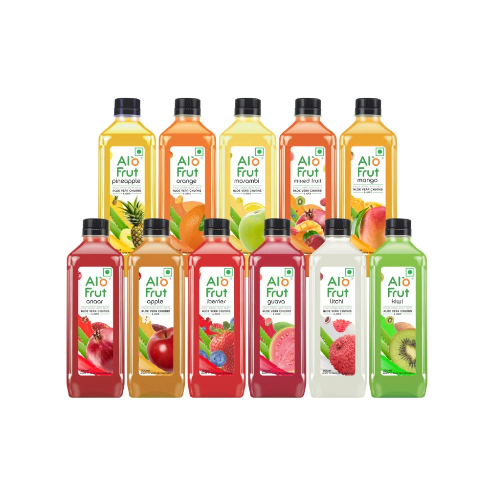Alo Frut Juices Taste Combo, 200ml - Pack of 48