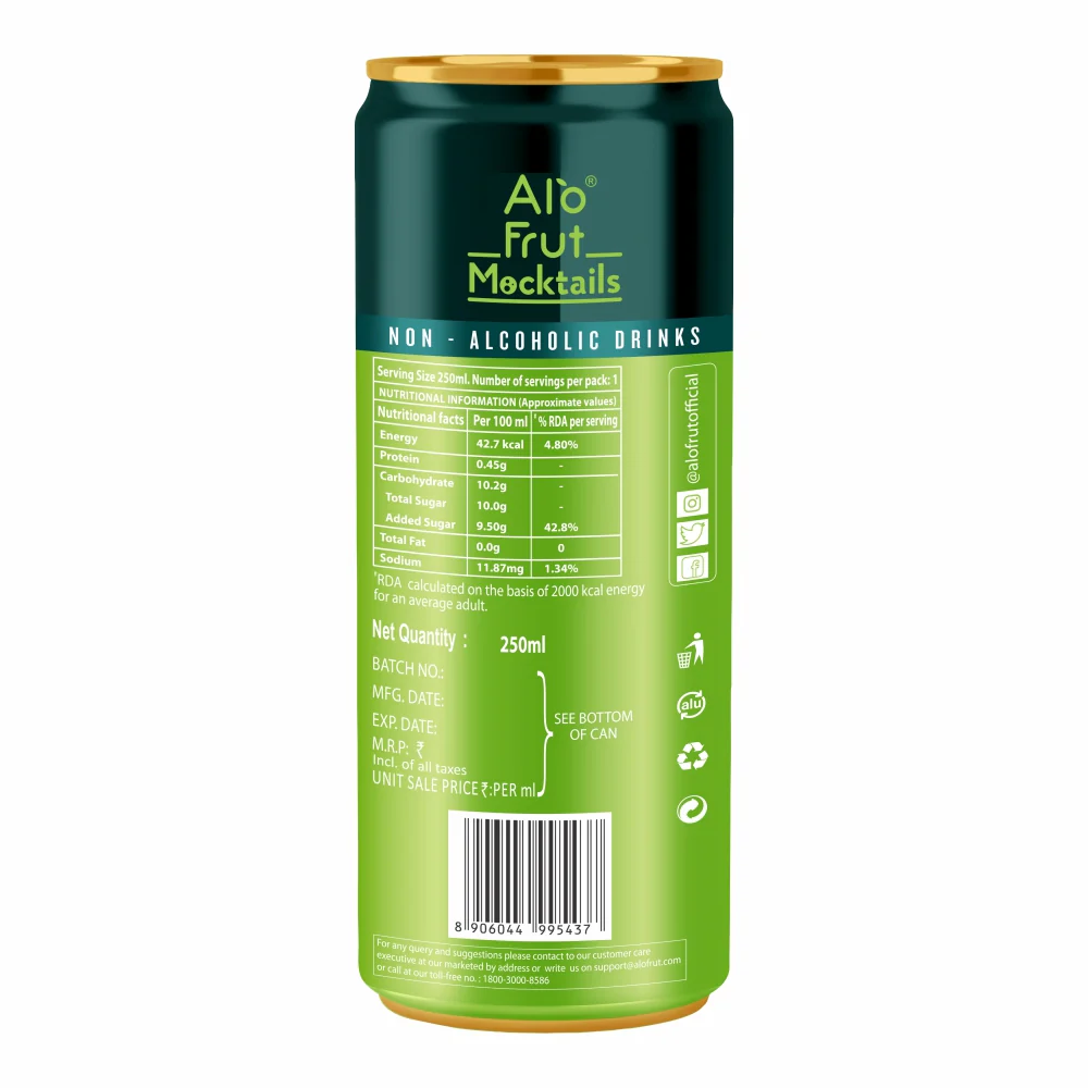 Alo Frut Mint Mojito 250 ml - Image 5