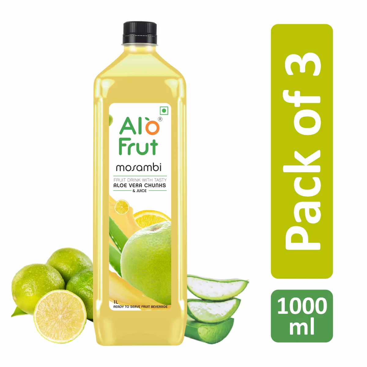Alo Frut Mosambi Aloevera Chunks & Juice 1 ltr - Image 5