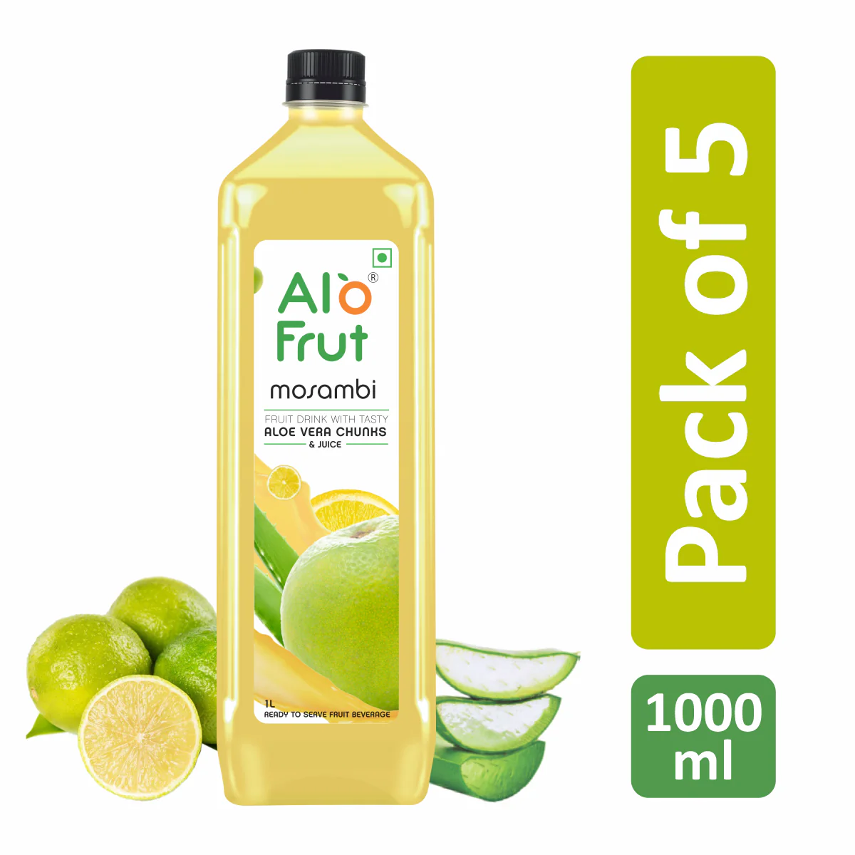 Alo Frut Mosambi Aloevera Chunks & Juice 1 ltr - Image 6