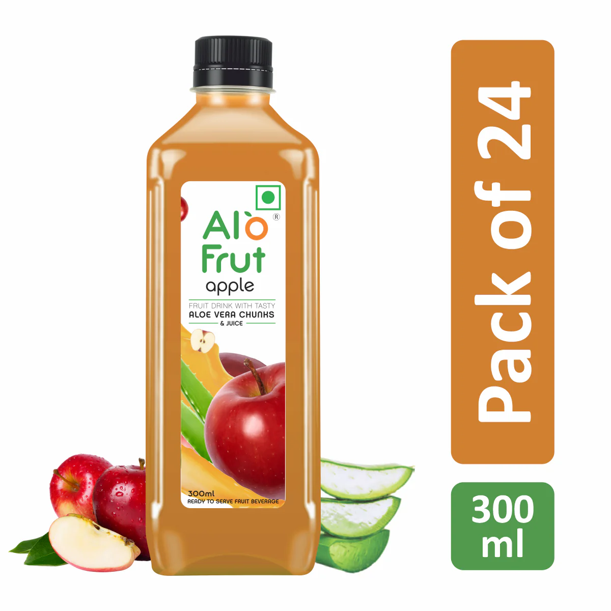 Alo Frut Apple Aloevera Chunks & Juice - Image 6