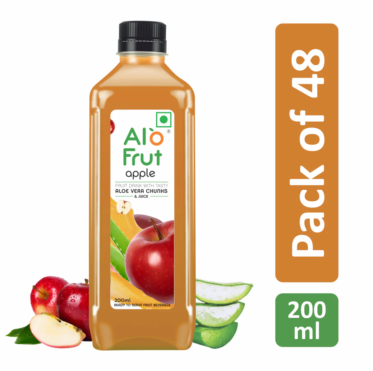 Alo Frut Apple Aloevera Chunks & Juice - Image 7
