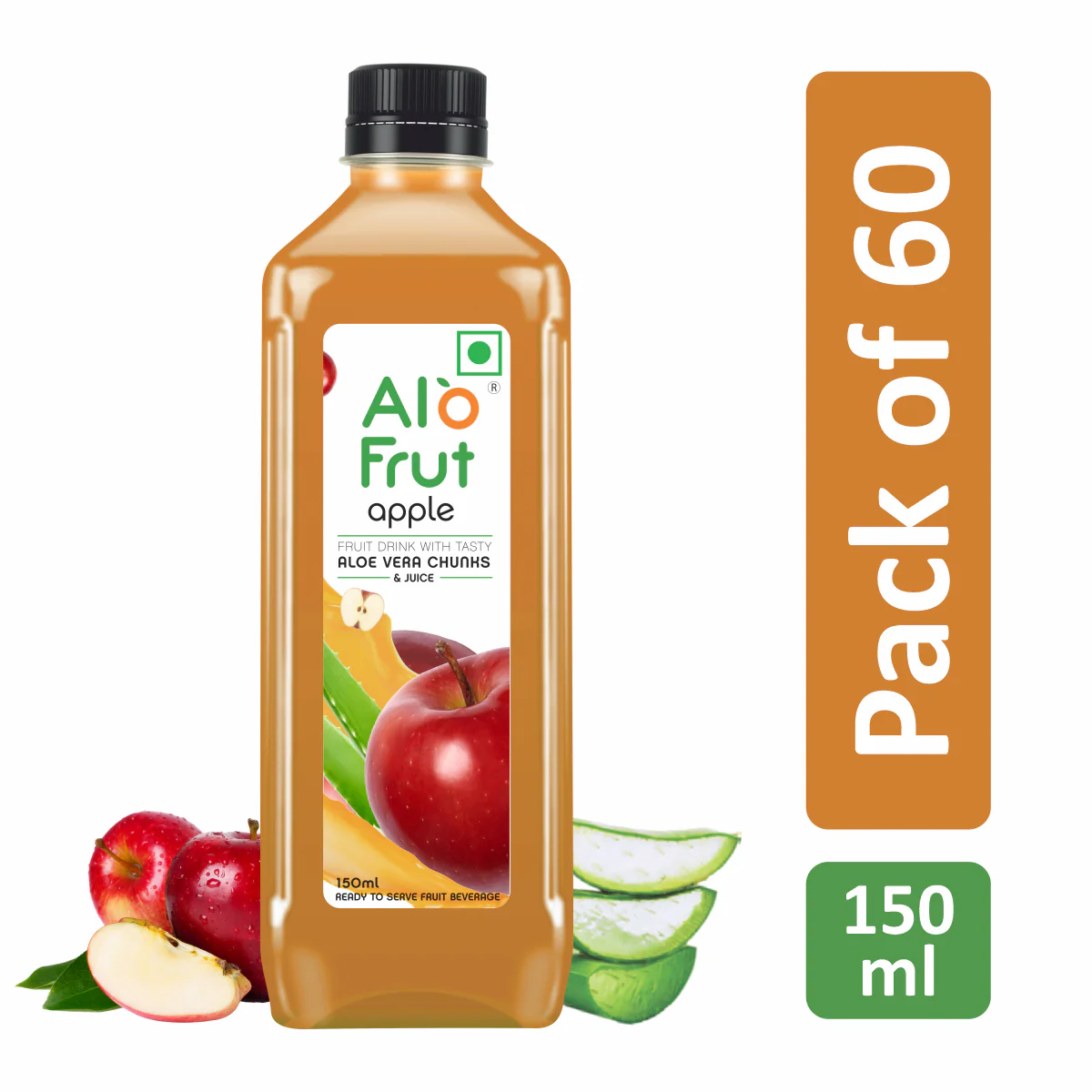Alo Frut Apple Aloevera Chunks & Juice - Image 8