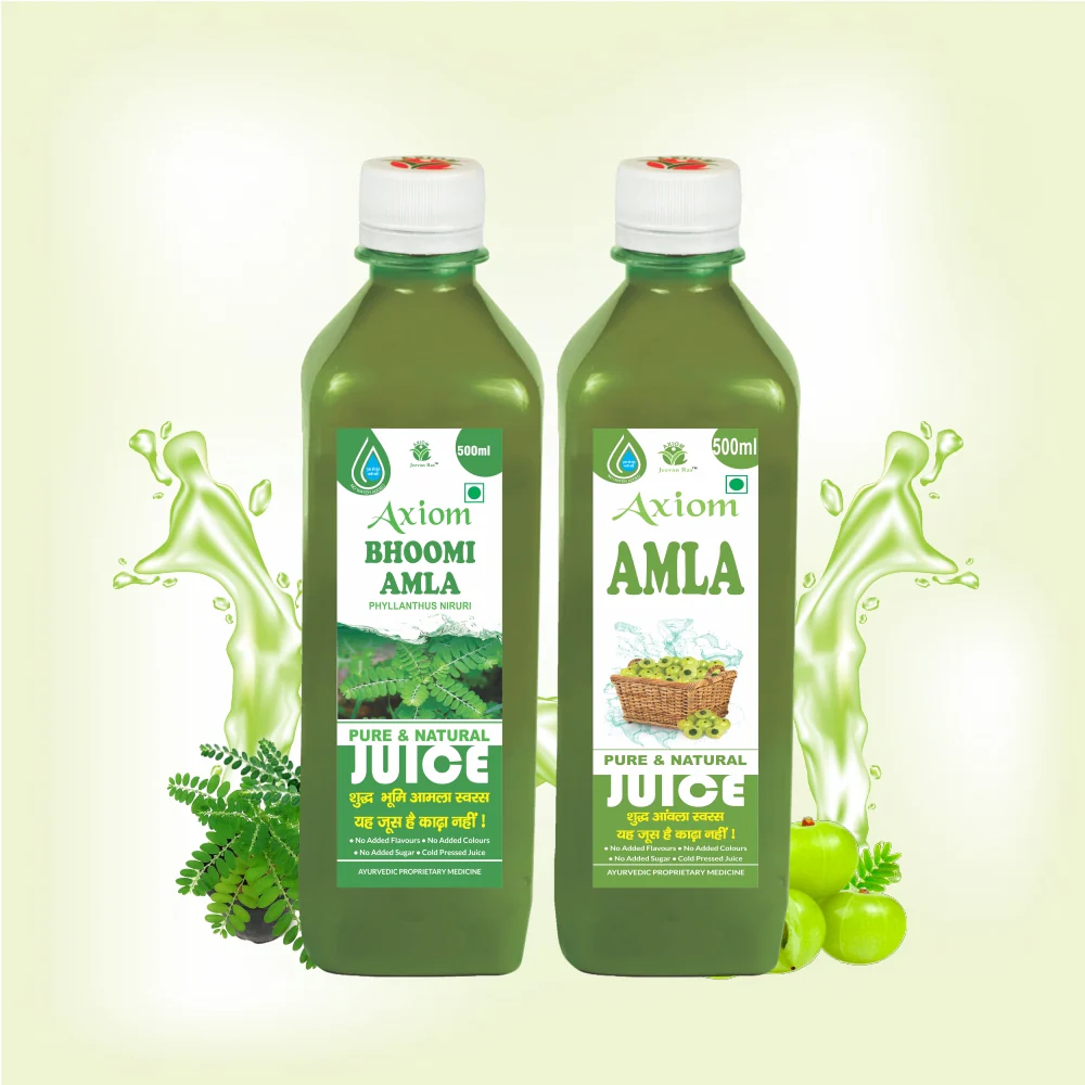 Axiom Abdominal Problem Combo of Bhoomi Amla Juice 500ml + Amla Juice 500ml