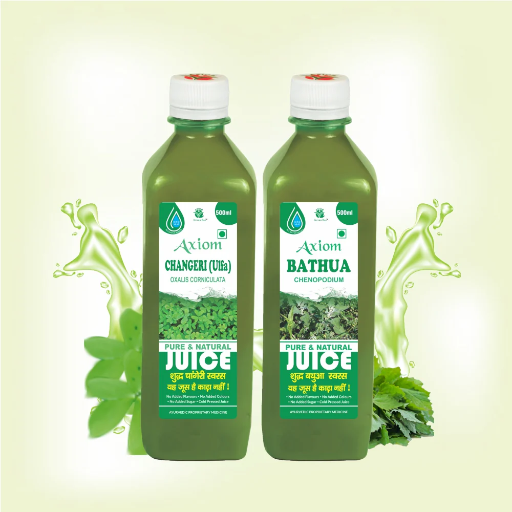 Axiom Haemoglobin Combo of Changeri Juice 500ml+Bathua Juice 500ml