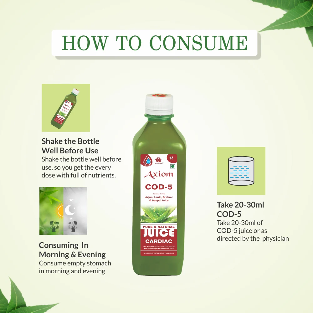 Axiom Jeevan Ras Aloevera COD 05 Juice (CARDIAC) 1000ml - Image 4