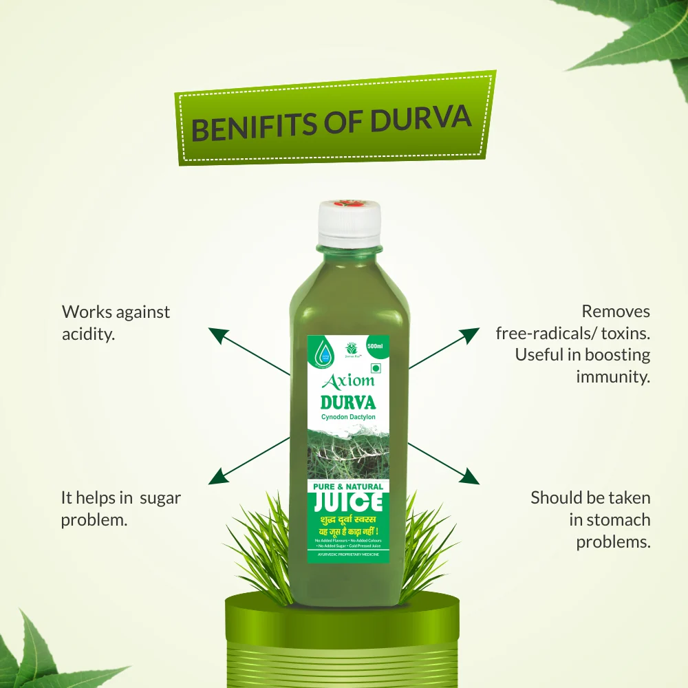 Jeevanras Axiom Shavet Durva Juice 500 ml - Image 3