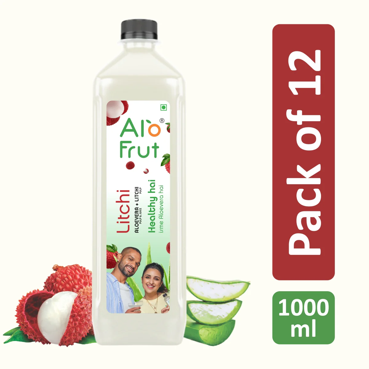 Alo Frut Litchi Aloevera Chunks & Juice - Image 6