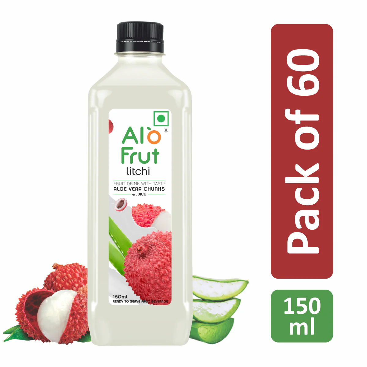 Alo Frut Litchi Aloevera Chunks & Juice - Image 7