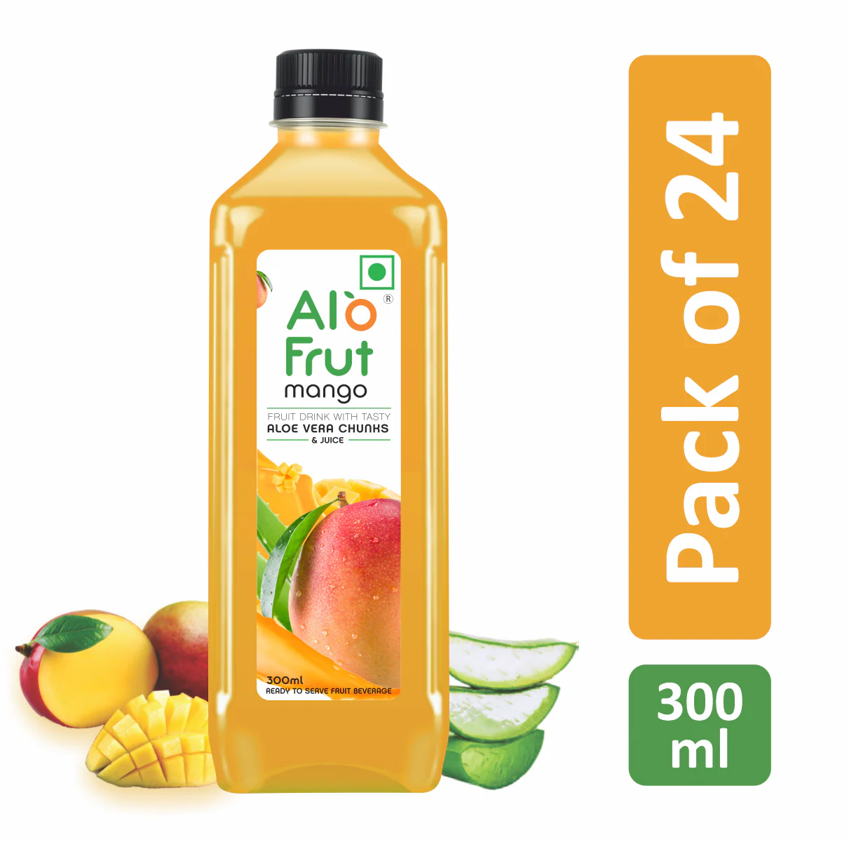 Alo Frut Mango Aloevera Chunks & Juice - Image 7