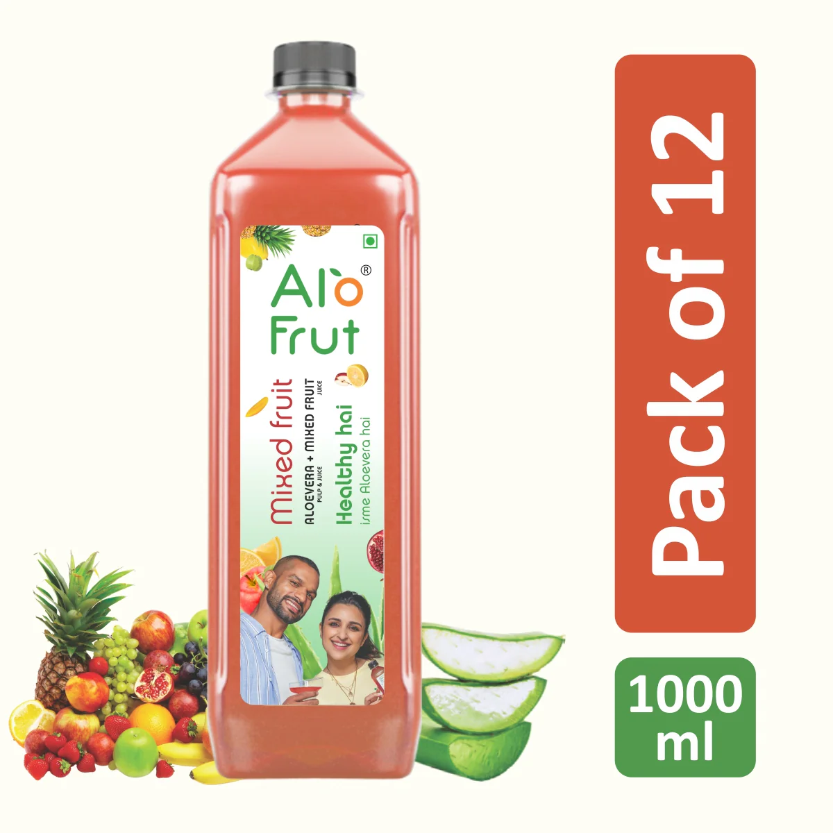Alo Frut Mixed Fruit Aloevera Chunks & Juice - Image 5