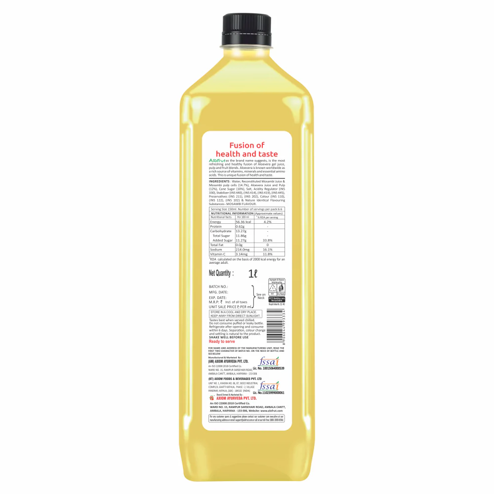 Alo Frut Mosambi Aloevera Chunks & Juice - Image 3