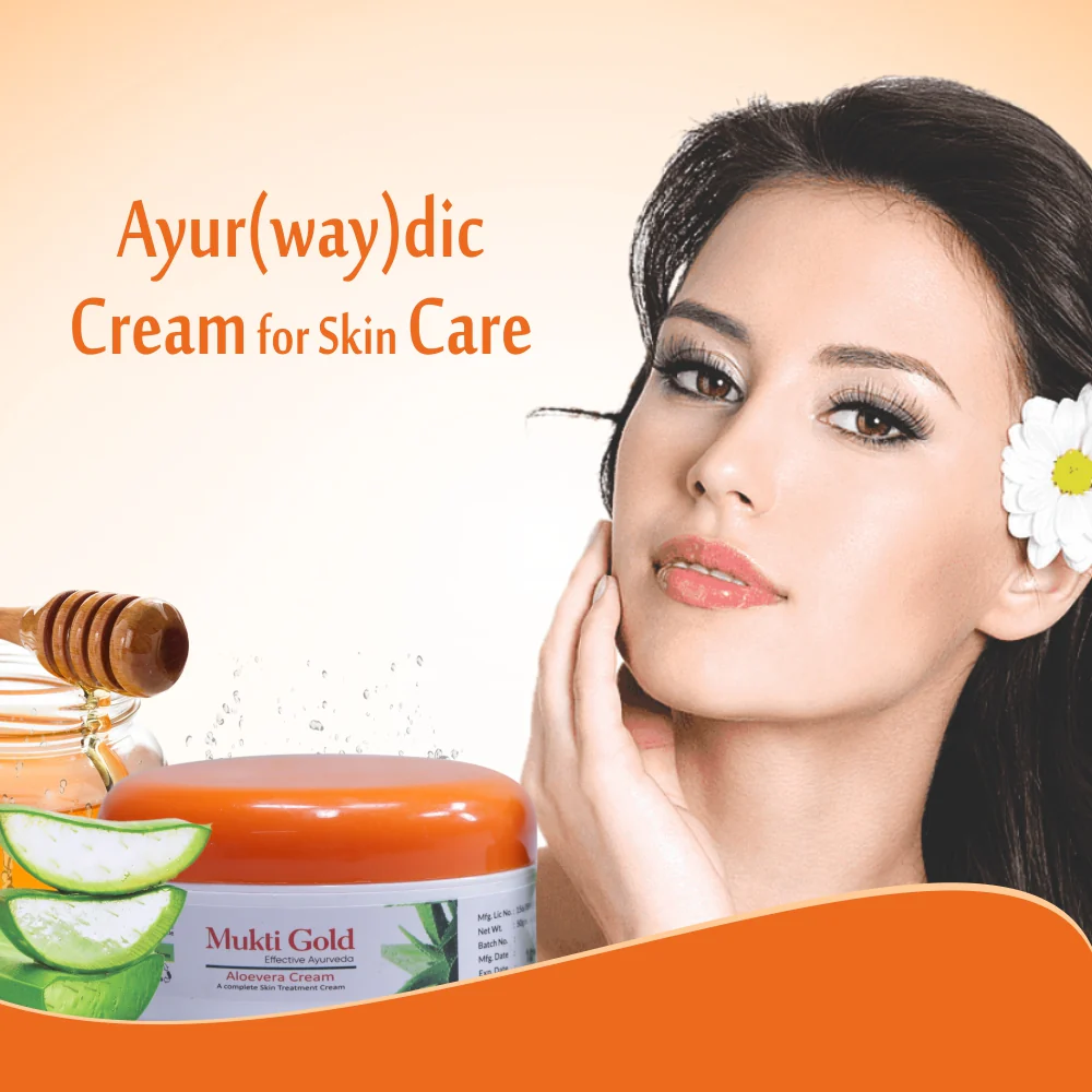 Mukti Gold Aloevera Cream 50g (Pack of 4) - Image 2