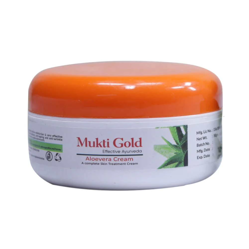Mukti Gold Aloevera Cream 50g (Pack of 4) - Image 3