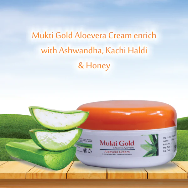 Mukti Gold Aloevera Cream 50g (Pack of 4) - Image 5