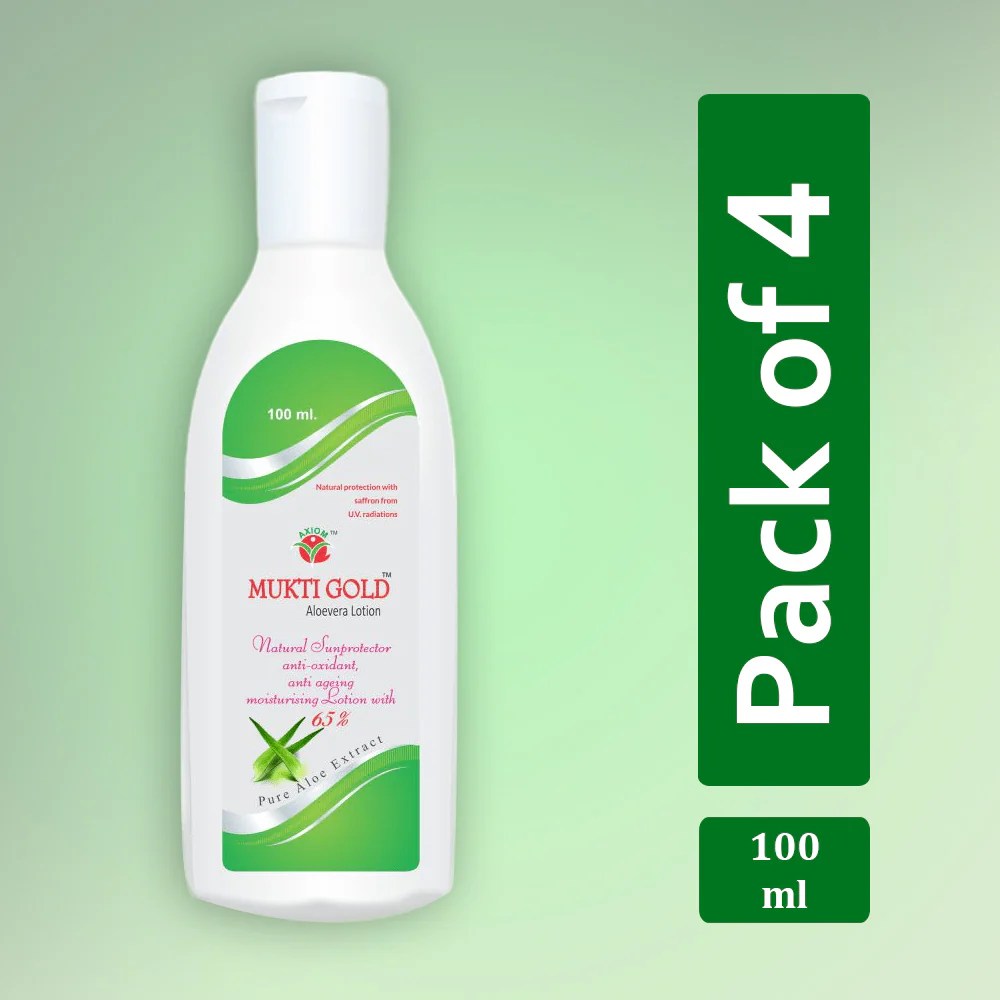 Mukti Gold Aloevera Lotion 100ml - Image 7