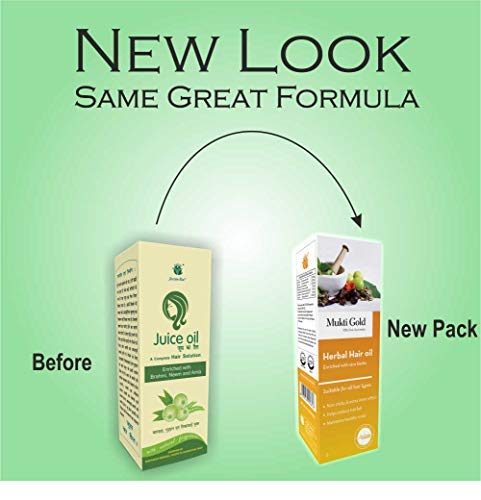 Mukti Gold Herbal Hair Oil 200ml - Image 6