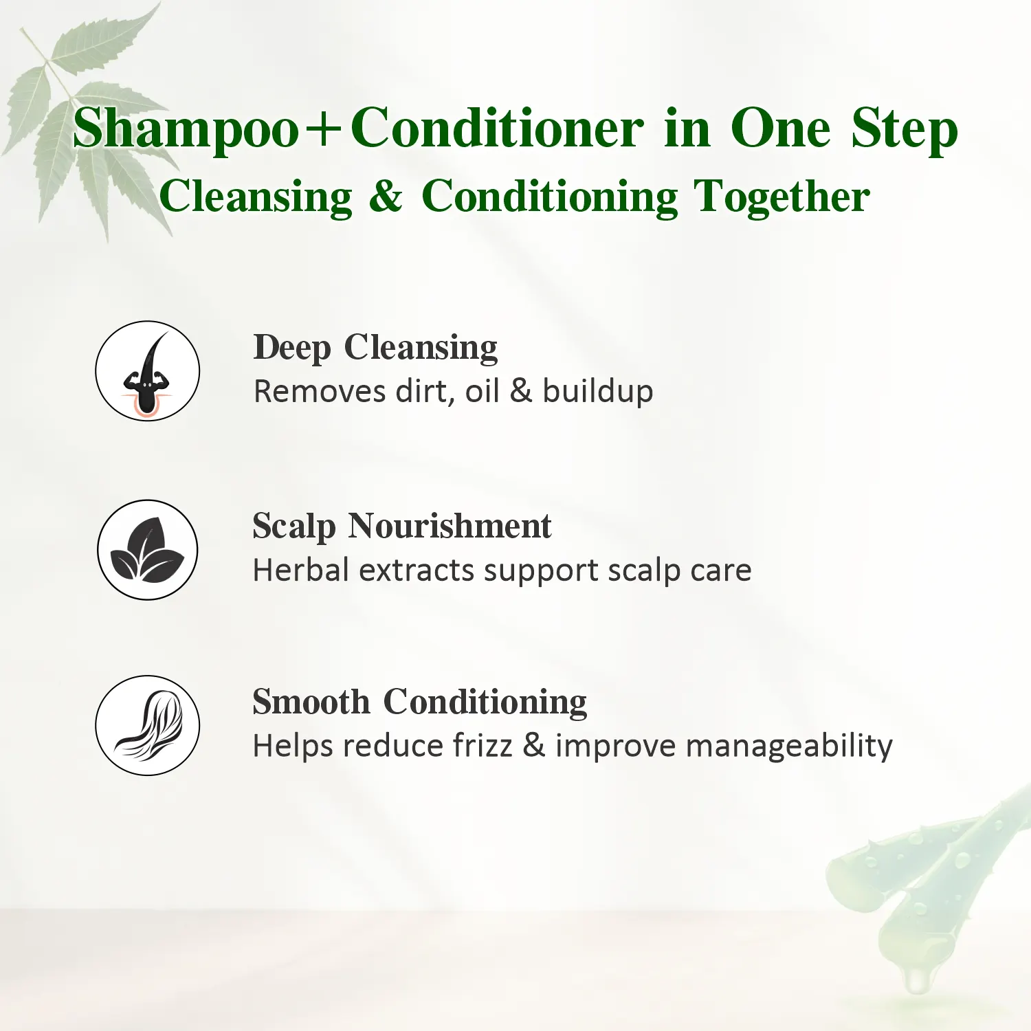Mukti Gold Herbal Hairwash with conditioner Dispenser (400ml) - Image 4