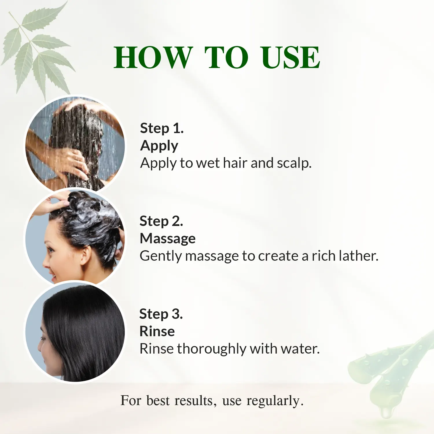 Mukti Gold Herbal Hairwash with conditioner Dispenser (400ml) - Image 9