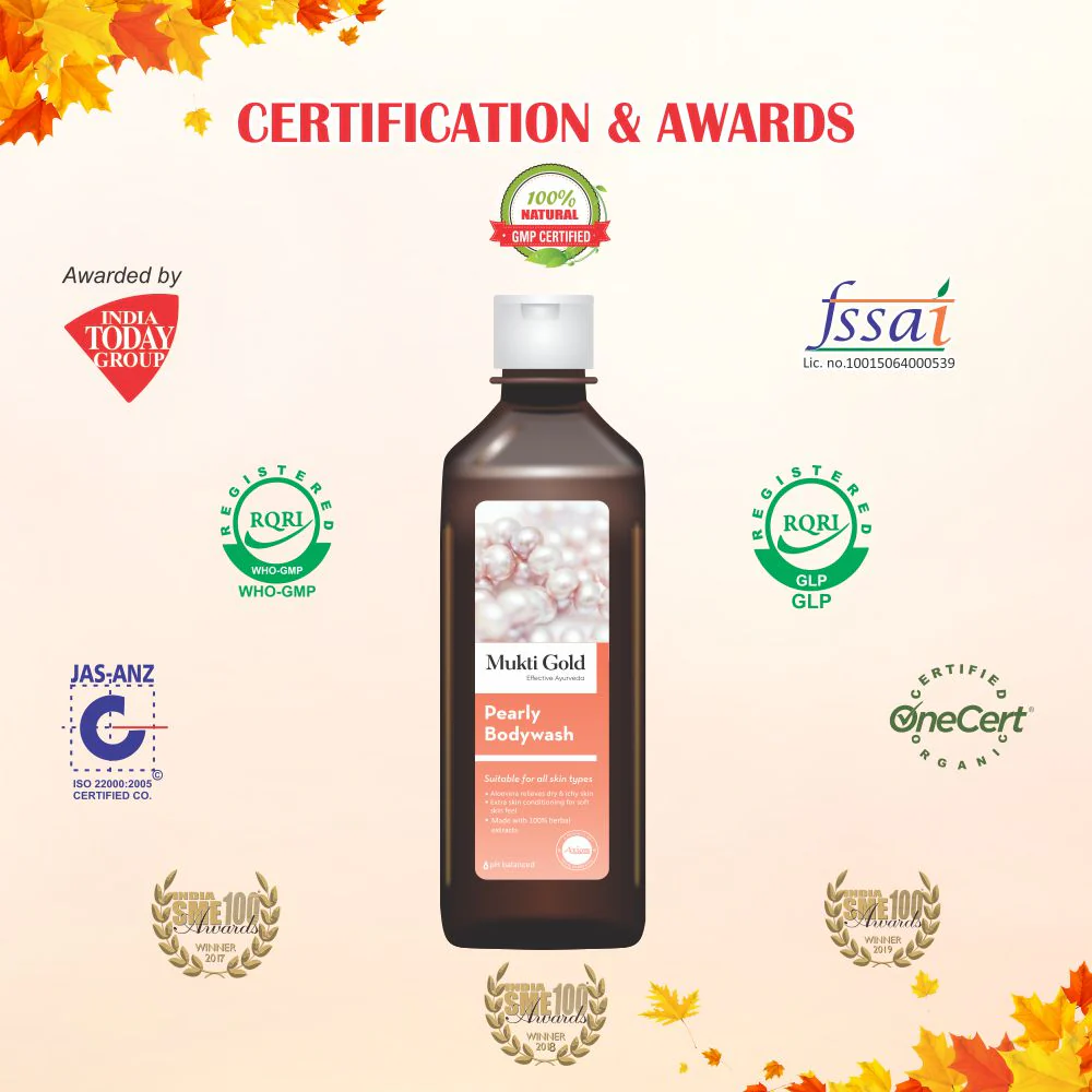 Mukti Gold Pearly Bodywash 250ml (Dispenser) - Image 7