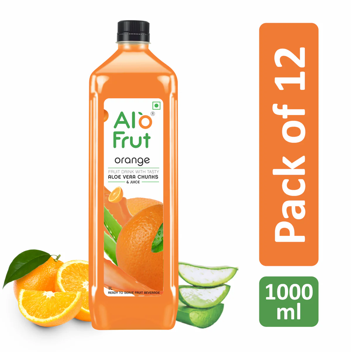 Alo Frut Orange Aloevera Chunks & Juice - Image 8
