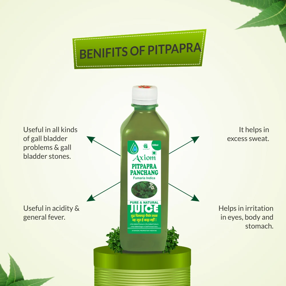 Axiom Ayurveda Pitpapra Juice 500ml - Image 3